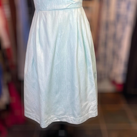 ISAAC MIZRAHI x TARGET Collab ~ Aqua Dress with Crossover Bodice ~ Size 2 - Picture 3 of 5